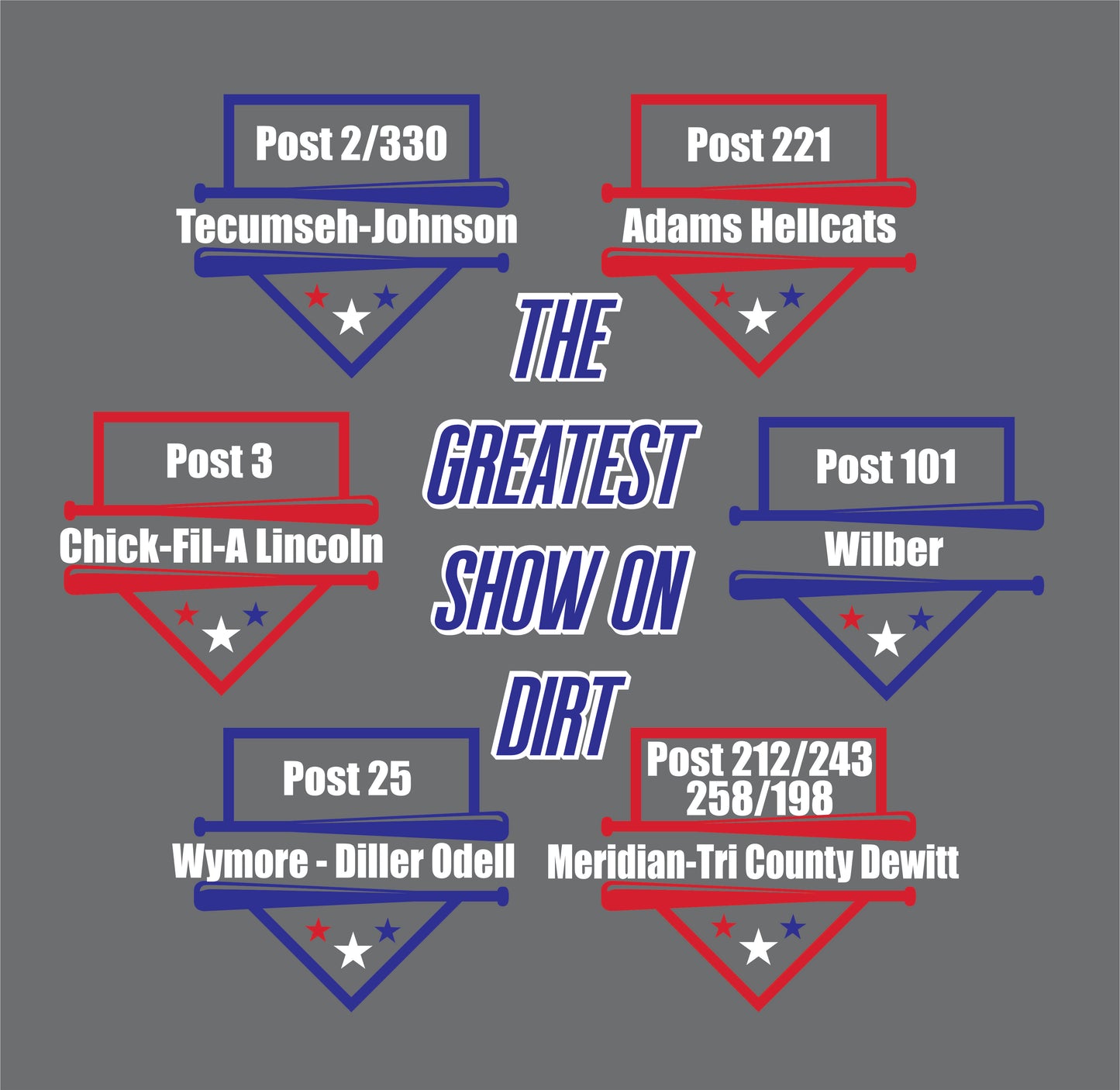 GILDAN GREY: 2026 Nebraska Legion Baseball Tournament