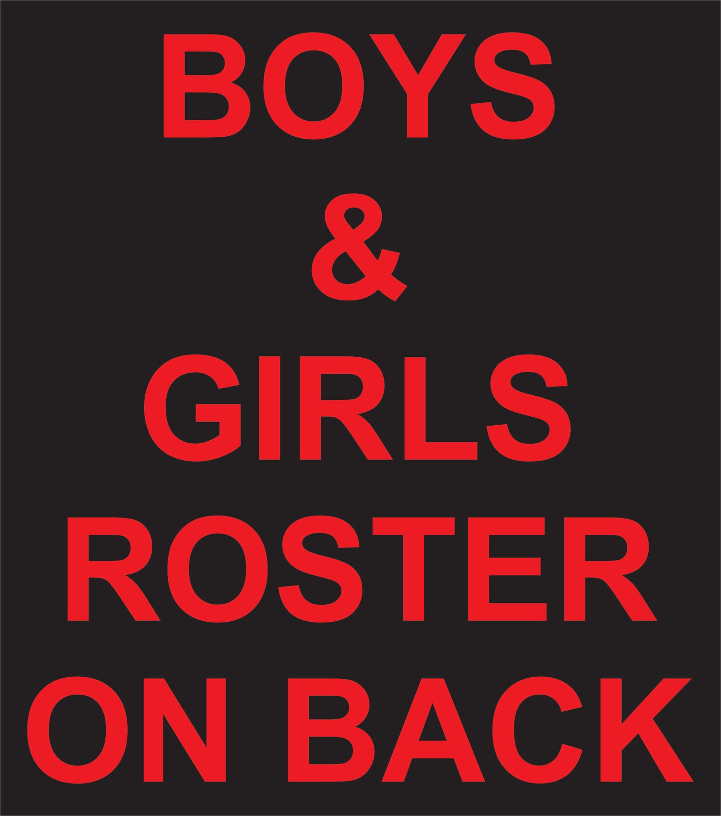 BELLA 2025 JB BASKETBALL FAN APPAREL (WITH ROSTER)